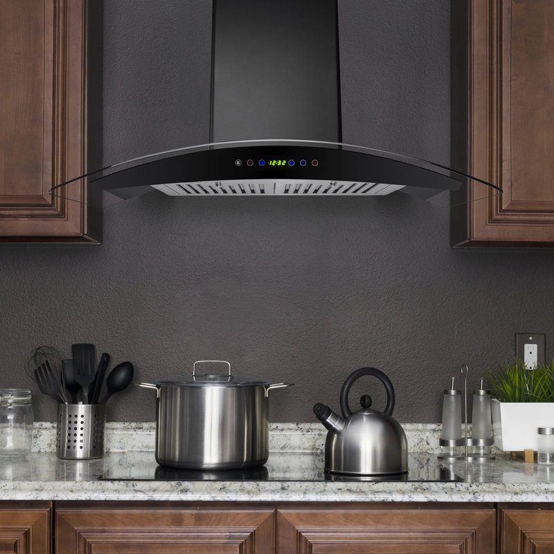 AKDY 36" 400 CFM Convertible Wall Mount Range Hood Wayfair
